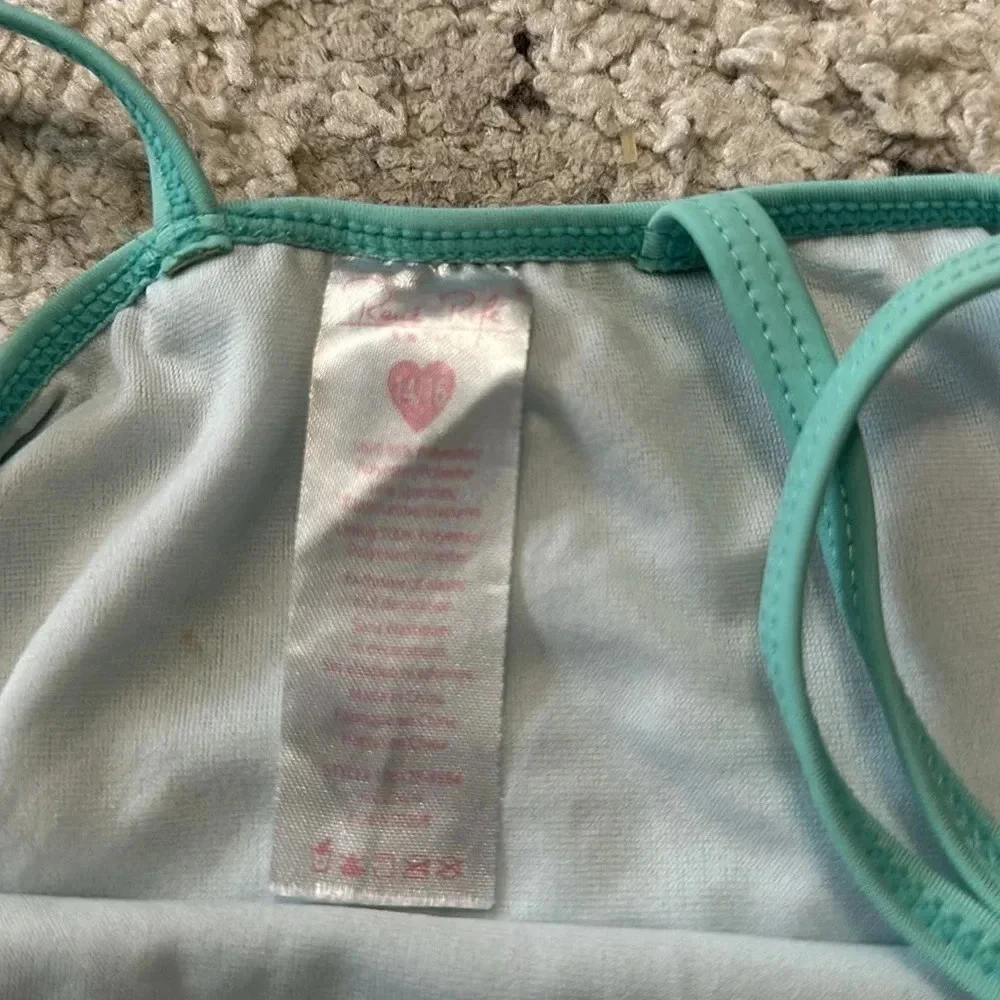 Unicorn Teal Rene Rofe Bathing Suit Girls Size 14/16 EUC